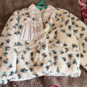Thread & supply teddy fleece cozy jacket M Nwt